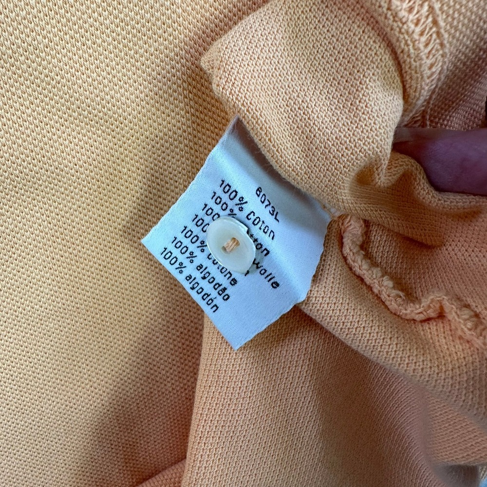 Lacoste Vintage Washed Orange Polo Shirt Dayton Flyers Basketball Mens 8 3XL - Picture 11 of 11